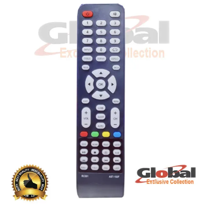 China LED RC-301 AST-102F TV Remote Control China LCD LED TV Remote ...