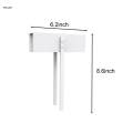 Metal Bifold Folding Door Lock Sturdy for Laundry Room White. 
