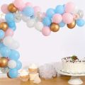 75 Kit Balloon Garland,White Balloons+Pink Balloons+Blue Balloons+Gold Confetti Balloons,Birthday Balloons Party Decor. 