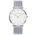 New 520 Valentine's Day Selected Gift for Men Lady Couple Simple Watch Stainless Steel Mesh Waterproof Quartz Watch.