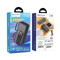 Hoco MMJ-13 Intelligence Balance 30000mAh Power Bank with Built in 4 Cables - Black.