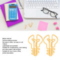 Paper Clips, Plating Process Bulb Shape Rust Prevention Metallic Paper Clips for Student for File Classification.