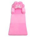 Toddler Chair Couch Lovely Cartoon Durable Flip Open Couch Sleeper Attract Attention Triple Folding for Kids for Reading. 