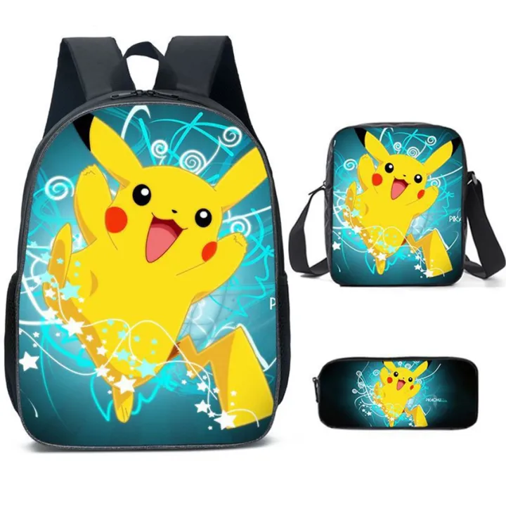 Pokemon%20Pikachu%20Kids%20Backpack%20Cartoon%20Pikachu%20Print%20Pencil%20Case%20Crossbody%20Bag%20Set%20Boy%20Shoulder%20bag%20Student%20Schoolbag%20Gifts%20-%20Image%204