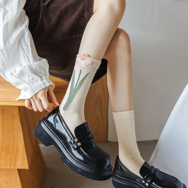 Women%20Socks%20Korean%20Style%20Flower%20Trend%20Casual%20Cotton%20Socks%20Girls%20Cute%20Sweet%20Breathable%20Kawaii%20Socks%20Girls%20-%20Image%208