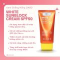 Dabo White Sun Block Power Sun Shield 50+ Moisturizing Sun Cream Gor Men & Women - 50 ML. 