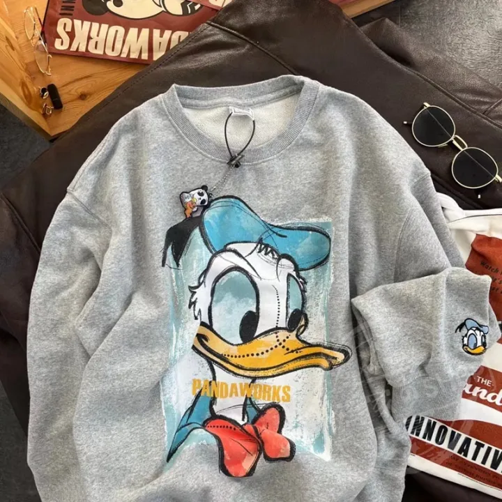 Disney%20Donald%20Duck%20Sweatshirts%20Women%20Men%20Loose%20Long%20Sleeve%20Autumn%20Oversized%20Hoodies%20Pullover%20Streetwear%20Harajuku%20Clothes%20Ladies%20-%20Image%203