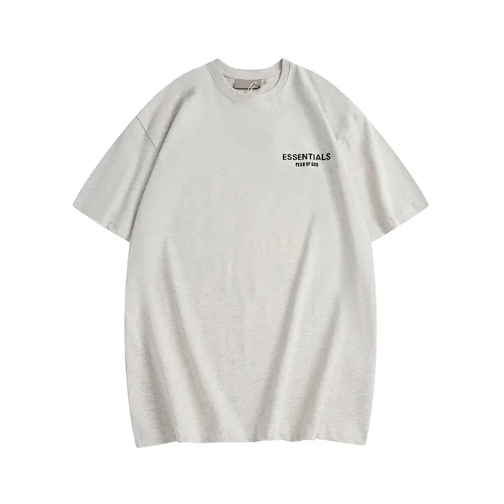 Cross-Border%20Wholesale%20FEAR%20OF%20GOD%20ESSENTIALS%20Double%20Line%20Short%20Sleeve%20American%20Special-Interest%20Fashion%20Brand%20FOG%20Loose%20T%20T-shirt%20-%20Image%203