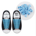 LSGS 16pcs/lot Silicone Shoelaces Elastic Shoe Laces Special No Tie Shoelace for Men Women Lacing Rubber Zapatillas.