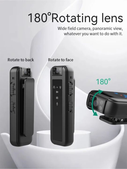 CS07 1080P Mini Body Camera Portable Wearable Clip Pocket Body Cam Video Recorder DVR USB