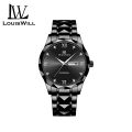 LouisWill Men Watch Men's Fashion Simple Double Calendar Three-Eyed Design Waterproof Steel Band Watch Waterproof Quartz Watch Fashion Men Watches Luxury Men Watch Business Casual. 