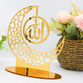 Eid Al-fitr Festival Acrylic Ornaments Premium Ramadan Decoration Perfect Gifts For Home Islamic Muslim Party Moon Decor. 