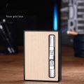 Portable Automatic Cigarette Case Metal Cigarette Boxes 10PCS Cigarette Holder Case Christmas Gifts Not Lighter Gadget for Men. 