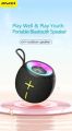 Awei KA19 TWS Portable Bluetooth Speaker RGB Light with TF Slot IPX4 Waterproof 360° Surround Sound Long Battery Life.