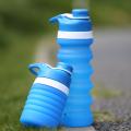 Collapsible Water Bottle Food-Grade Silicone FDA Approved Leak Proof Travel Climbing Biking Foldable Soft Sports Water Bottle. 