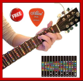 Guitar Sticker Guitar Fretboard Notes Labels Sticker Guitar Parts Fingerboard Fret Decals Acoustic Electric Guitar Accessories with free 1 pcs picks. 