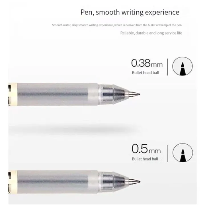 1/3Pcs/Set%20Kawaii%20MUJIs%20Gel%20Pen%20Black/Red/Blue%200.38mm%200.5mm%20Ink%20Japan%20Color%20Pen%20Office%20School%20Ballpoint%20Pen%20Japanese%20Stationery%20-%20Image%204