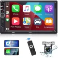 Universal 7Inch CarPlay Car Radio HD Multimedia Touchscreen MP5 Player Bluetooth USB FM Camera Mirror Link 7013B Car Stereo 2 Din 12LED Camera. 