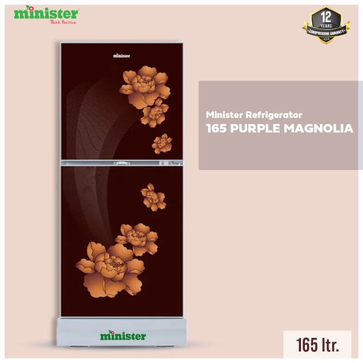MINISTER REFRIGERATOR-165 PURPLE MAGNOLIA with Free Delivery