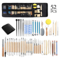 Pottery Clay Sculpting Tools Set Smoothing Wax Carving 4-61Pcs Ceramic Tools Polymer Shapers Modeling Carved Tool Sculpture Kit MuXiaRe. 