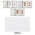 30 Pieces Wall Plate Outlet Sealers Insulation Wall Insulation Gasket for Rocker Duplex. 