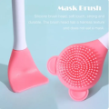 Silicone Face Mask Brush Double-head, Premium Quality Soft Face Mask&Facial Cleansing Brush,Facials, Mud,Clay Mask,DIY,Modeling Mask,Body Lotion,and BB CC Cream,Pore Cleaner. 