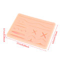 【JOY KKDid mall】Reusable Medical Practice Traumatic Simulation Wounds  Training Teaching Model Kit Silicone Fake Skin Suture. 