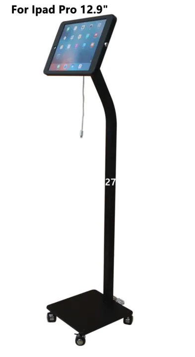 Tablet security lock ipad floor stand pad display enclouse case bracket ...