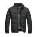 Men Cotton Padded Jacket Warm Hooded Overcoat Casual Winter Outwear.