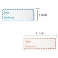 BRADOO- 300Pcs Removable Freezer Labels 1 x 3 Inch & 500x Removable Freezer Labels Food Storage Stickers (Blank White).