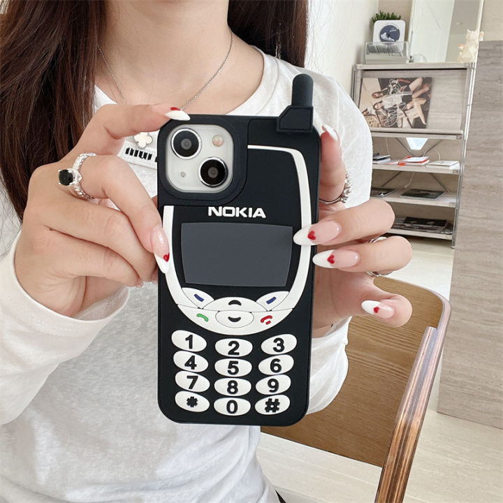 Creative%20and%20fashionable%20simulation%20mobile%20phone%203D%20personality%20Case%20for%20iPhone%2016%2015%20Pro%20Max%2014%2013%2012%20Pro%2011%20Soft%20Cover%20-%20Image%202
