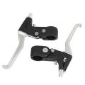 1 Pair Bike Bicycle Left & Right MTB Lever PVC+ Alloy Brake Handles.