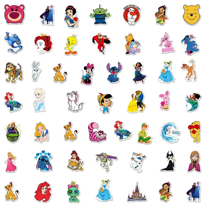 10/30/50/100pcs%20Disney%20Mix%20Cartoon%20Anime%20Stickers%20Kawaii%20Micky%20Princess%20Decals%20Decoration%20Laptop%20Phone%20Suitcase%20Graffiti%20Sticker%20-%20Image%205