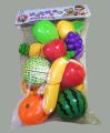 Pretend Play Plastic Food Toy Cutting Fruit Vegetable Food Pretend Play Children Kids Birthday Gift - Baby Toys. 