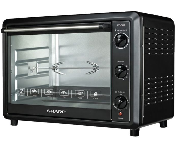 Sharp EO-60K-2 Electric Oven ( 60L, Black ) - Convection With Rotisserie.