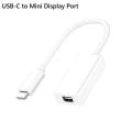 USB-C to Mini Display Port Adapter USB 3.1 Type C (Thunderbolt 3) to Thunderbolt 2 Adapter For MacBook Pro Black.