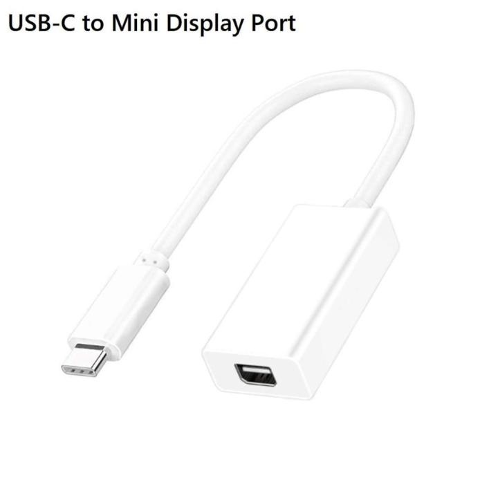 USB-C to Mini Display Port Adapter USB 3.1 Type C (Thunderbolt 3) to Thunderbolt 2 Adapter For MacBook Pro Black