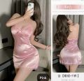 Luxury Satin Night Dress – Soft, Comfortable & Stylish. Perfect for sleep or relaxing moments. Premium silky fabric with elegant lace details for a fashionable and confident look.. 