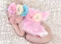 Newborn Photography Angel Wings Costume (PinkColor). 