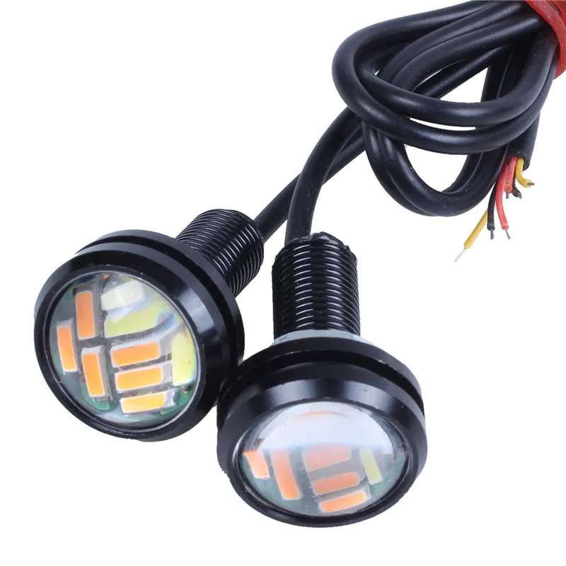 Carro De 8 Peças 12v 23mm Dual Color Switchback 4014 12 Led | Frete grátis