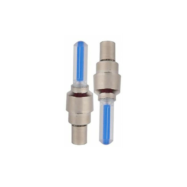 2PCS Bicycle Car LED Neon Tire Wheel Gas Nozzle Valve Glow Stick Light For Bike/Car/Motorbike