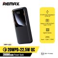 REMAX RPP-623 20000mAh PD 20W+QC 22.5W Fast Charging LED Digital Display Power Bank. 