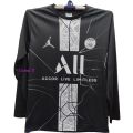 PSG Football Jersey (Full Sleeve)- Black And White.