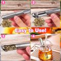 Tea Strainer Amazing Stainless Steel Infuser Pipe Design Touch Feel Holder Tool Tea Spoon Infuser Filter.
