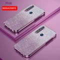 lthmy for Motorola Moto G8 PLUS case electroplating colorful soft glitter TPU cellphone cover luxury phone casing.