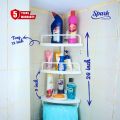 Stylish & Durable: Elite Washroom Corner Rack for Modern Homes. 
