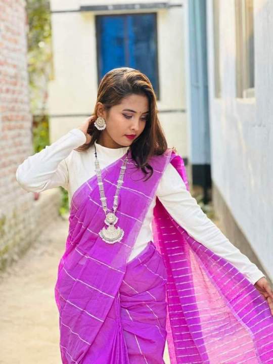 Half%20silk%20saree%20for%20women%20Tangail%20Saree%20-%20Image%202