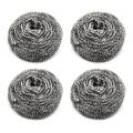 Stainless Steel Scourer (Majuni) Scourer Dish Bowl Cleaning Scrubbers for Kitchens 4pcs.