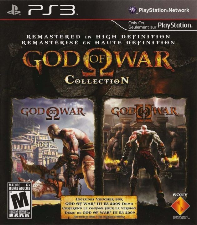 God of War Collection PS3 For Playstation 3 Disk Version Video Game controller Gaming station Gamepad command Gameplay super
