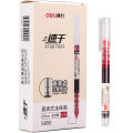 Deli straight liquid rollerball pen student needle tube gel pen 0.5 water-based pen signature pen black pen manufacturers wholesale.